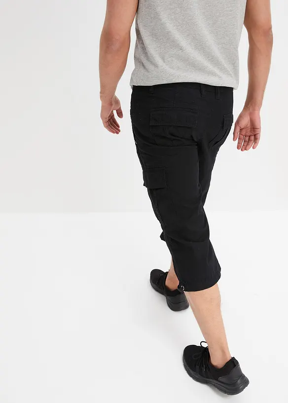 Lange cargo bermuda van katoen, regular fit, bonprix