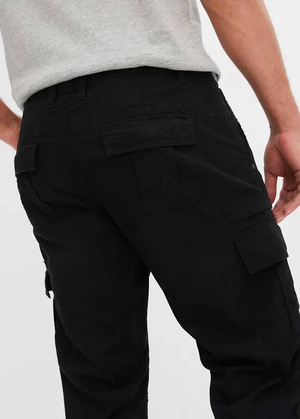 Lange cargo bermuda van katoen, regular fit, bonprix