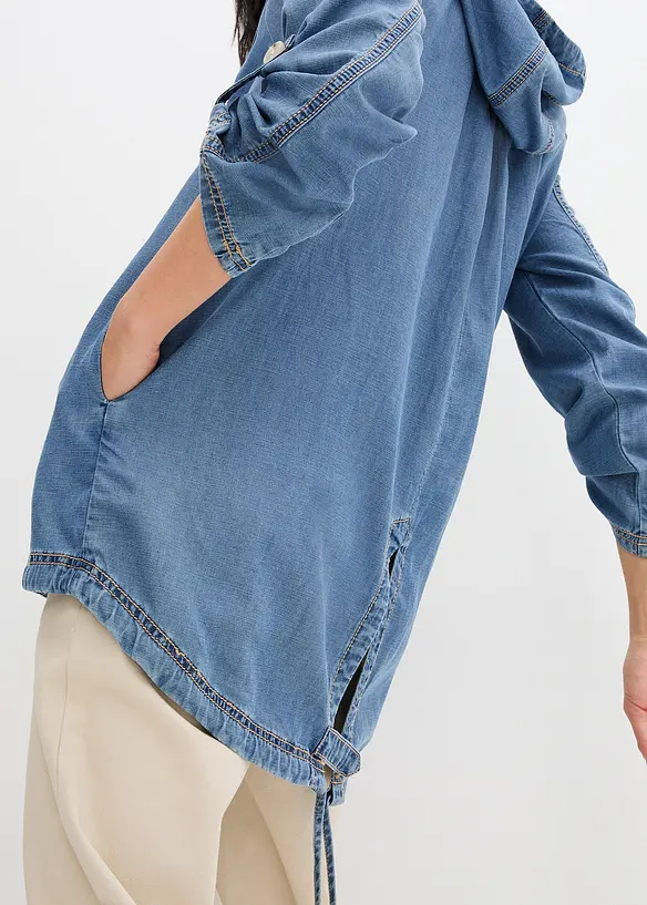 Zomerse blousejas met verkoelend linnen, bonprix
