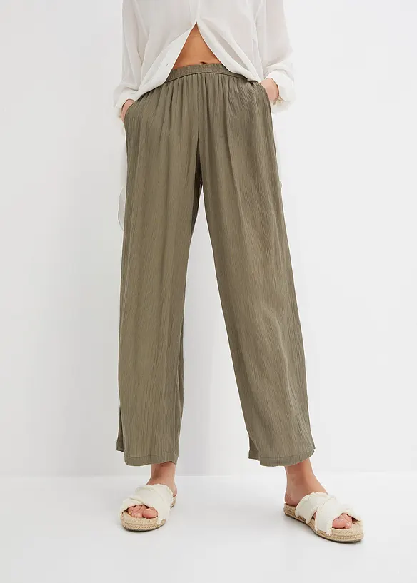 Palazzo broek van viscose, bonprix