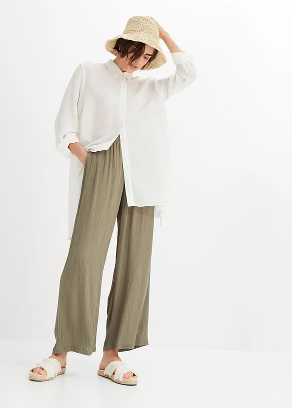 Palazzo broek van viscose, bonprix