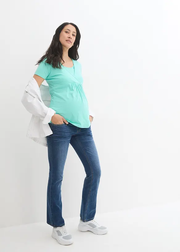 2-in-1 zwangerschapsshirt / voedingsshirt (set van 2), bonprix
