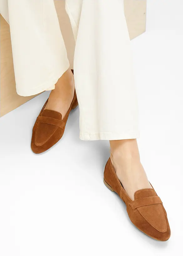 Leren loafers, bonprix