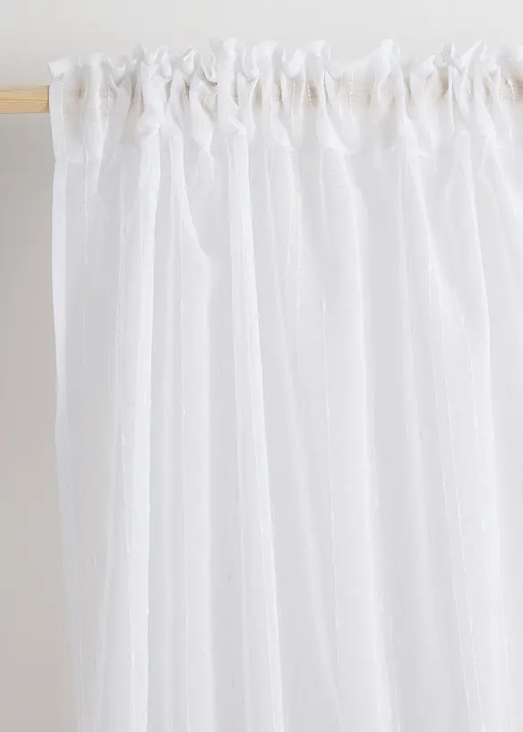 Jacquard gordijn met lengtestrepen (1 stuk), bonprix