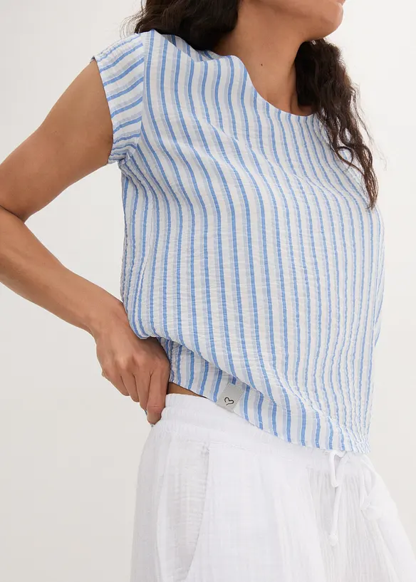 Shirtblouse in een zachte viscosemix, bonprix