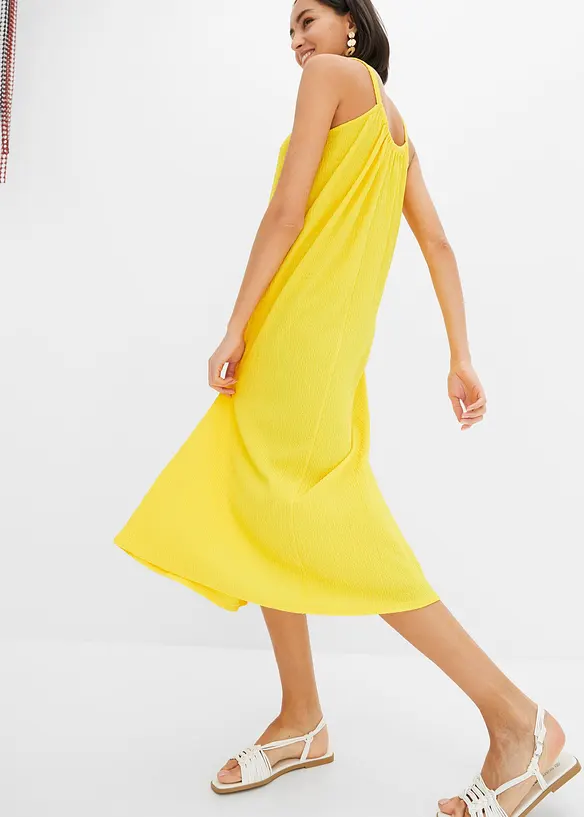 Wijde jersey jurk in midilengte, bonprix