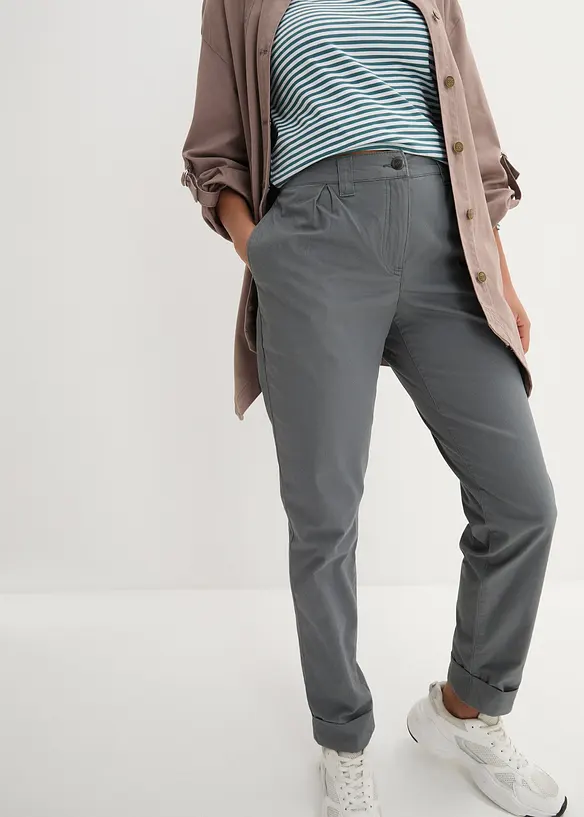 Chino broek van katoen, enkellang, bonprix