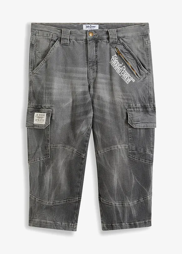 3/4 jeans met cargozakken, loose fit, bonprix