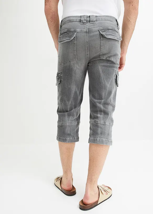 3/4 jeans met cargozakken, loose fit, bonprix