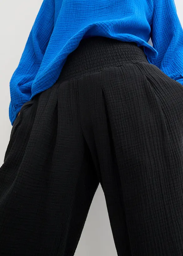 Capri broek van mousseline, bonprix