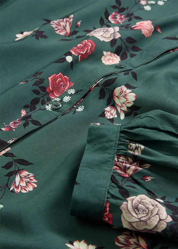 Lange blouse van viscose, wijd model, bonprix