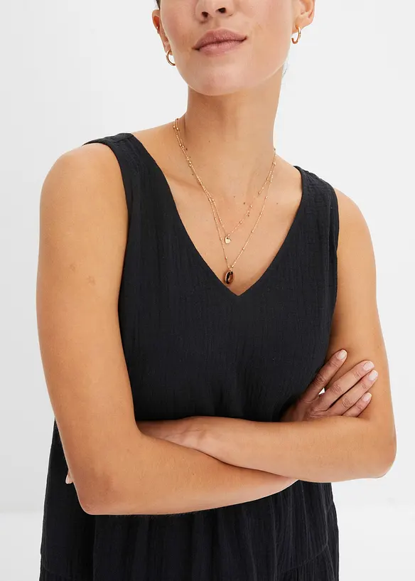 Mousseline jurk van katoen, bonprix