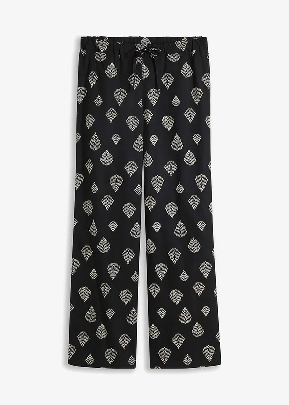 Palazzo broek met print, bonprix