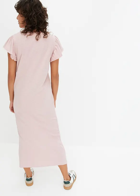 Midi jurk met vleugelmouwen, bonprix