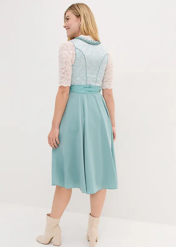Dirndl met pailletten schort (2-dlg. set), bonprix