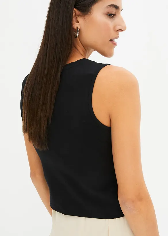 Cropped top van een zachte katoenmix, bonprix