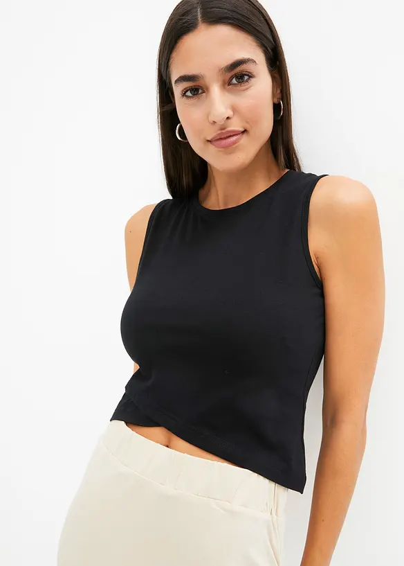 Cropped top van een zachte katoenmix, bonprix