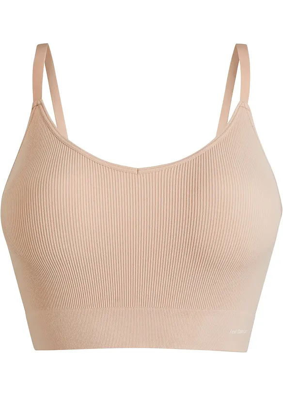 Feel Comfort naadloze, geribde bralette, bonprix