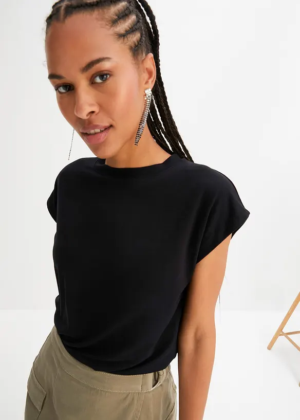 T-shirt in een zachte viscosemix, bonprix