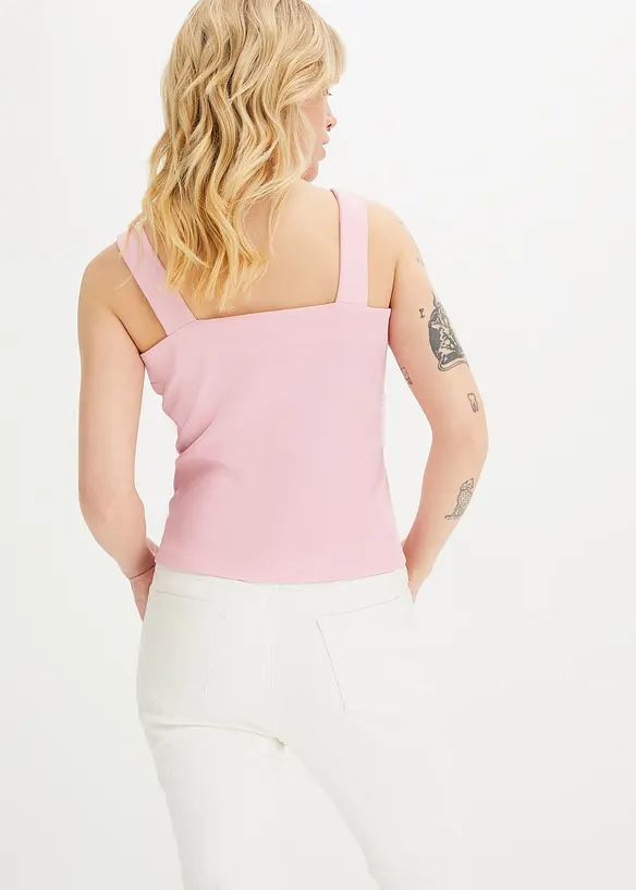 Geribde top (set van 2), bonprix