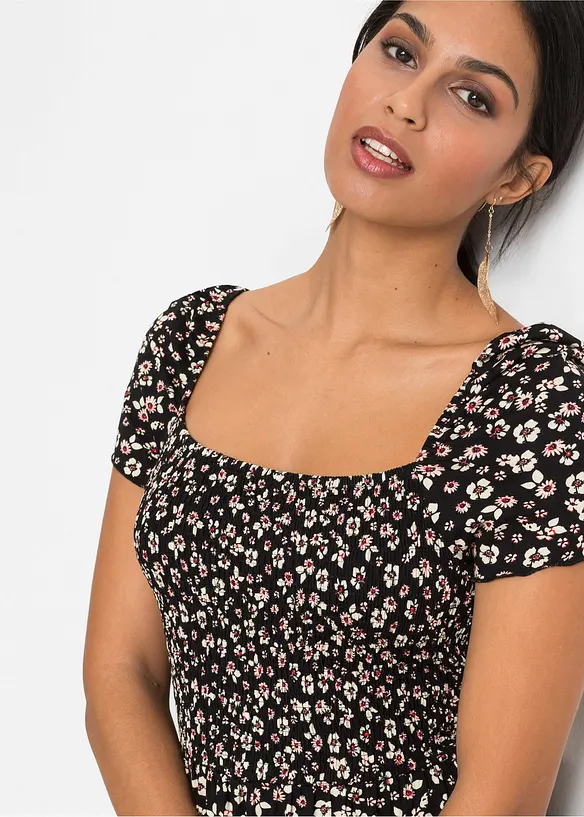 Gedessineerde maxi jurk, bonprix