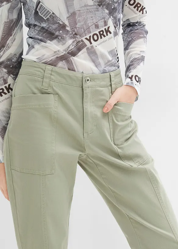 Twill boyfriend broek, RAINBOW