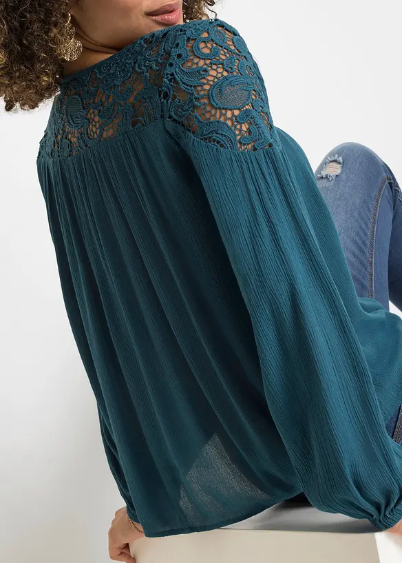 Tuniek met kant, bonprix