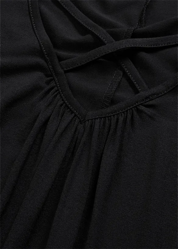 Shirt met straps van viscose, bonprix