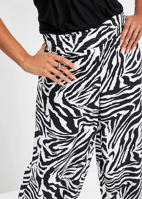 Palazzo broek van soepele viscose, bonprix