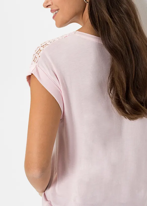 Shirt met kant, bonprix