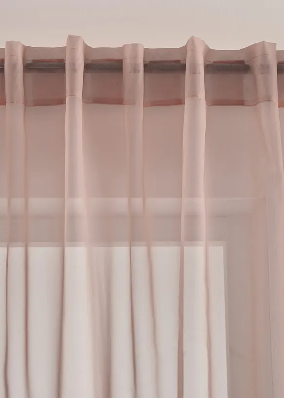 Transparant, effen gordijn (1 stuk), bonprix