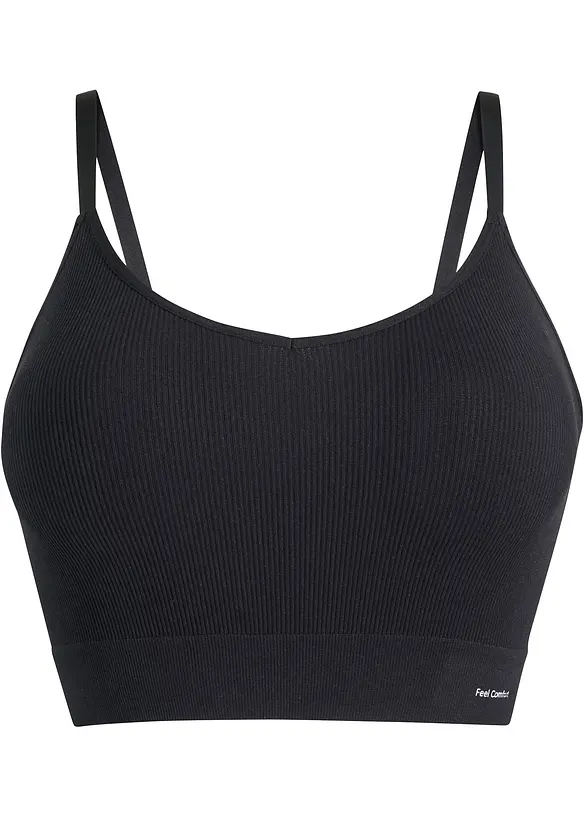 Feel Comfort naadloze, geribde bralette, bonprix