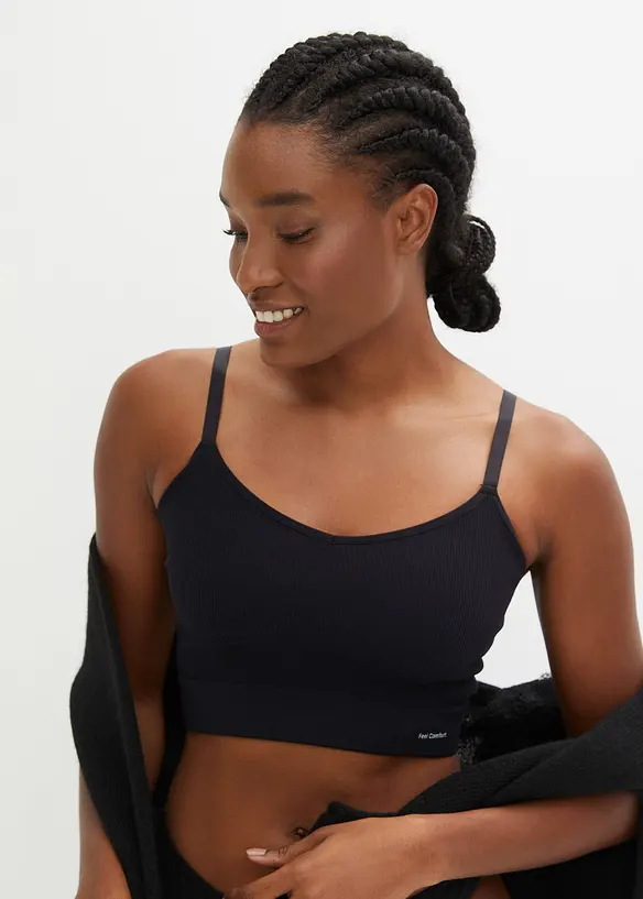 Feel Comfort naadloze, geribde bralette, bonprix