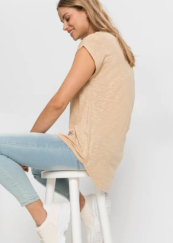 Longshirt van viscosemix, bonprix