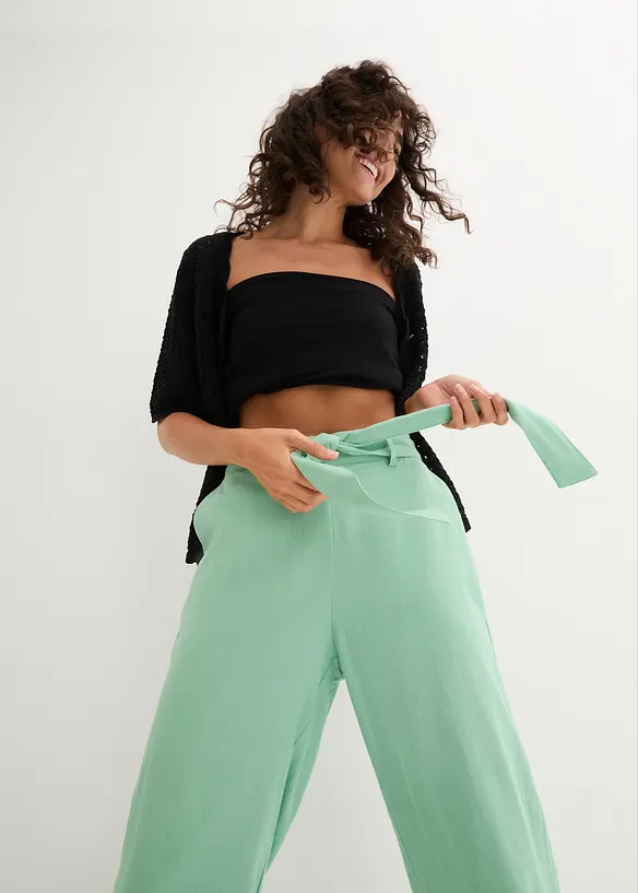 Culotte van lichte linnenmix, bonprix