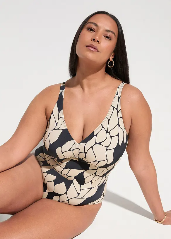 Licht corrigerend badpak met een V-hals, bonprix