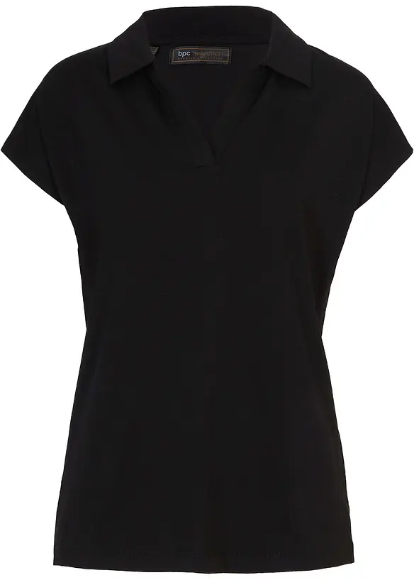 Shirt met open polokraag, bonprix
