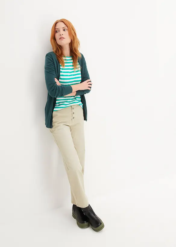 High waist mom jeans, cropped, bonprix