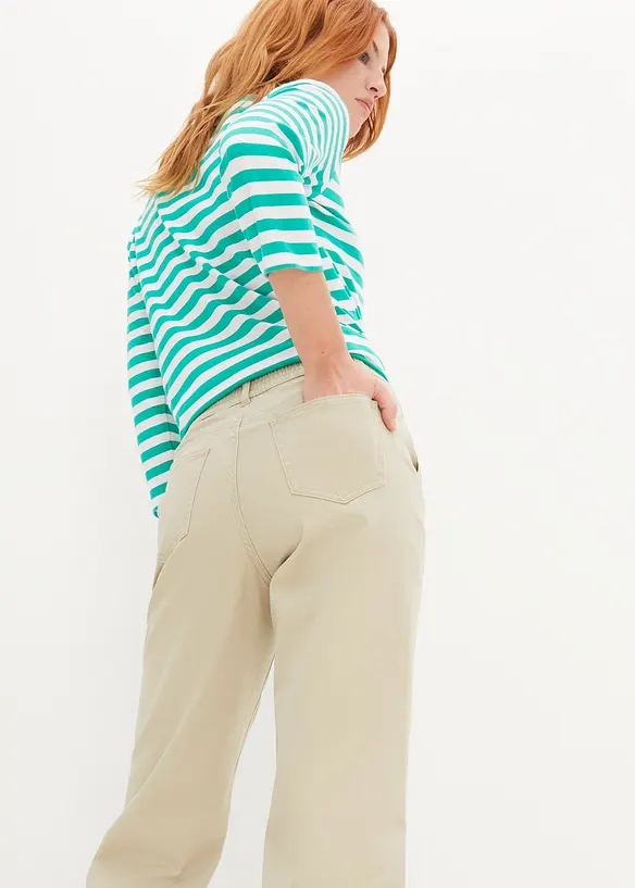 High waist mom jeans, cropped, bonprix