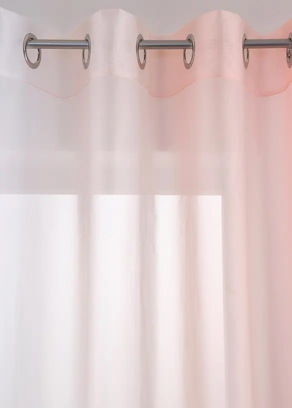 Gordijnen met gerecycled polyester en kleurverloop (set van 2), bonprix