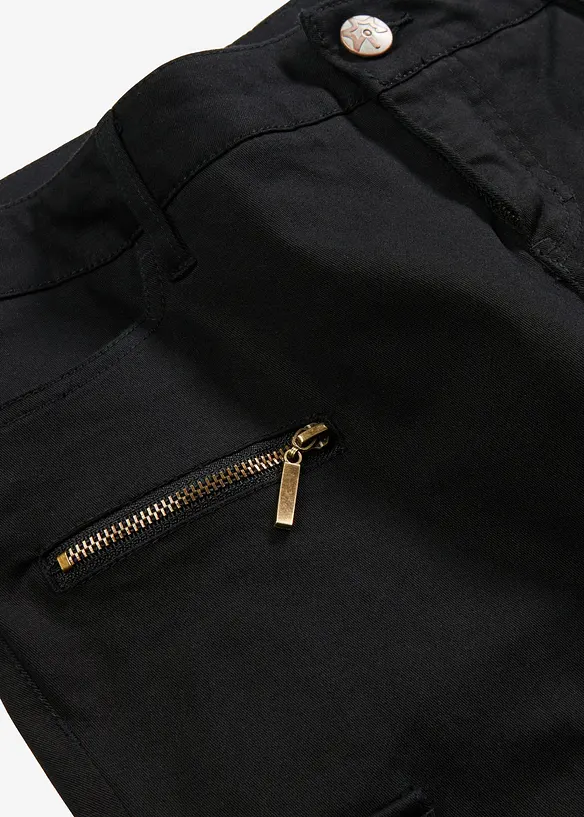 Cargo broek van elastisch katoenmix, bonprix