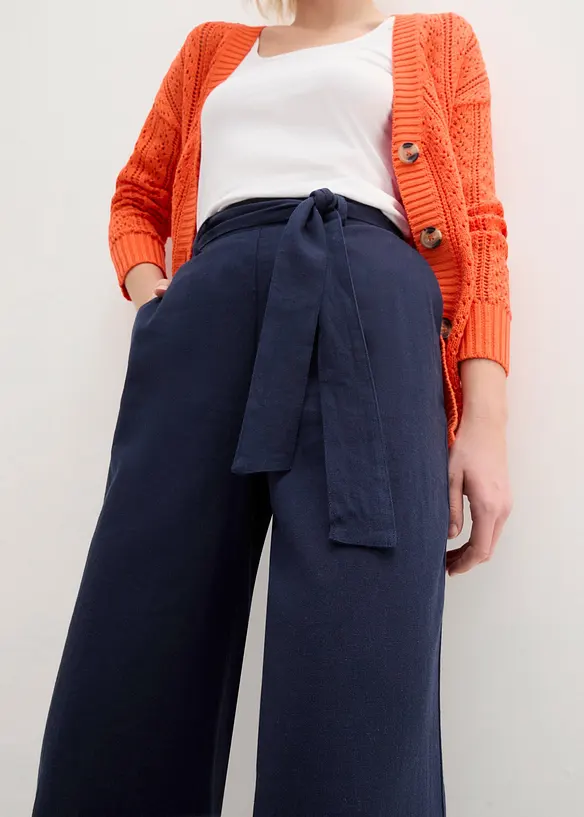 Culotte van lichte linnenmix, bonprix