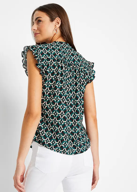 Gedessineerde blousetop, bonprix