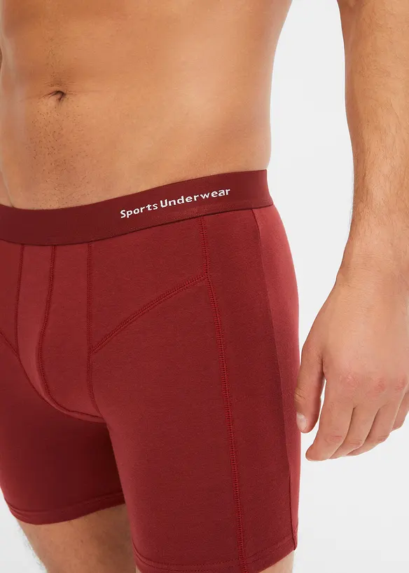 Lange boxer met biologisch katoen (set van 3), bonprix
