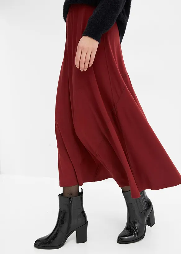 Wijd uitlopende jersey rok, bonprix