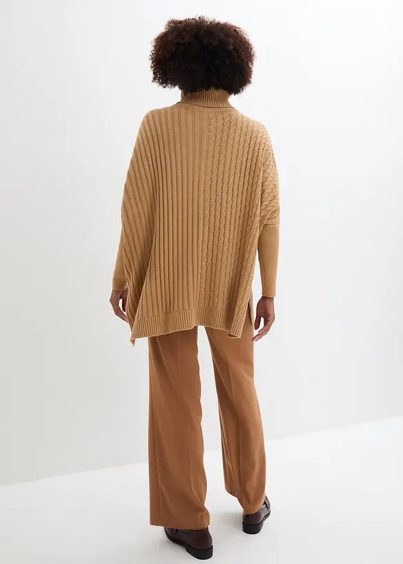 Oversized poncho trui, bonprix