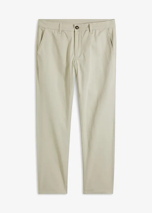 Relaxed fit stretch chino met biologisch katoen, straight, bonprix