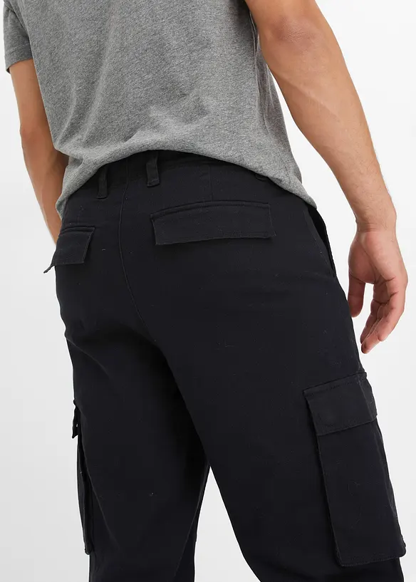 Loose fit stretch cargo broek, extra wijd, bonprix