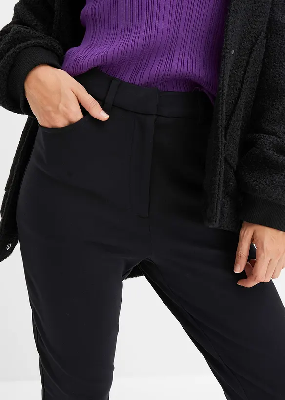 Punto di roma broek met splitten, bonprix