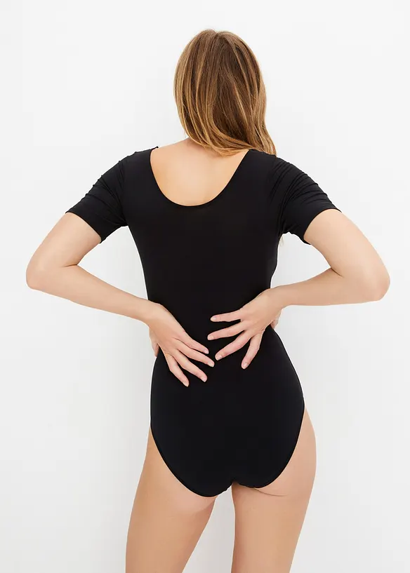Body van modal met kant en halflange mouwen, bonprix